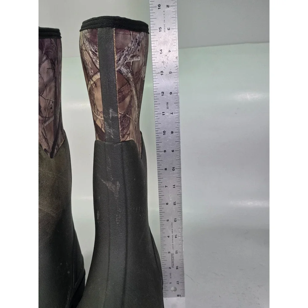 Red Head Camo Utility Waterproof Rubber Muck Boots Men's Size 9 TrueTimber